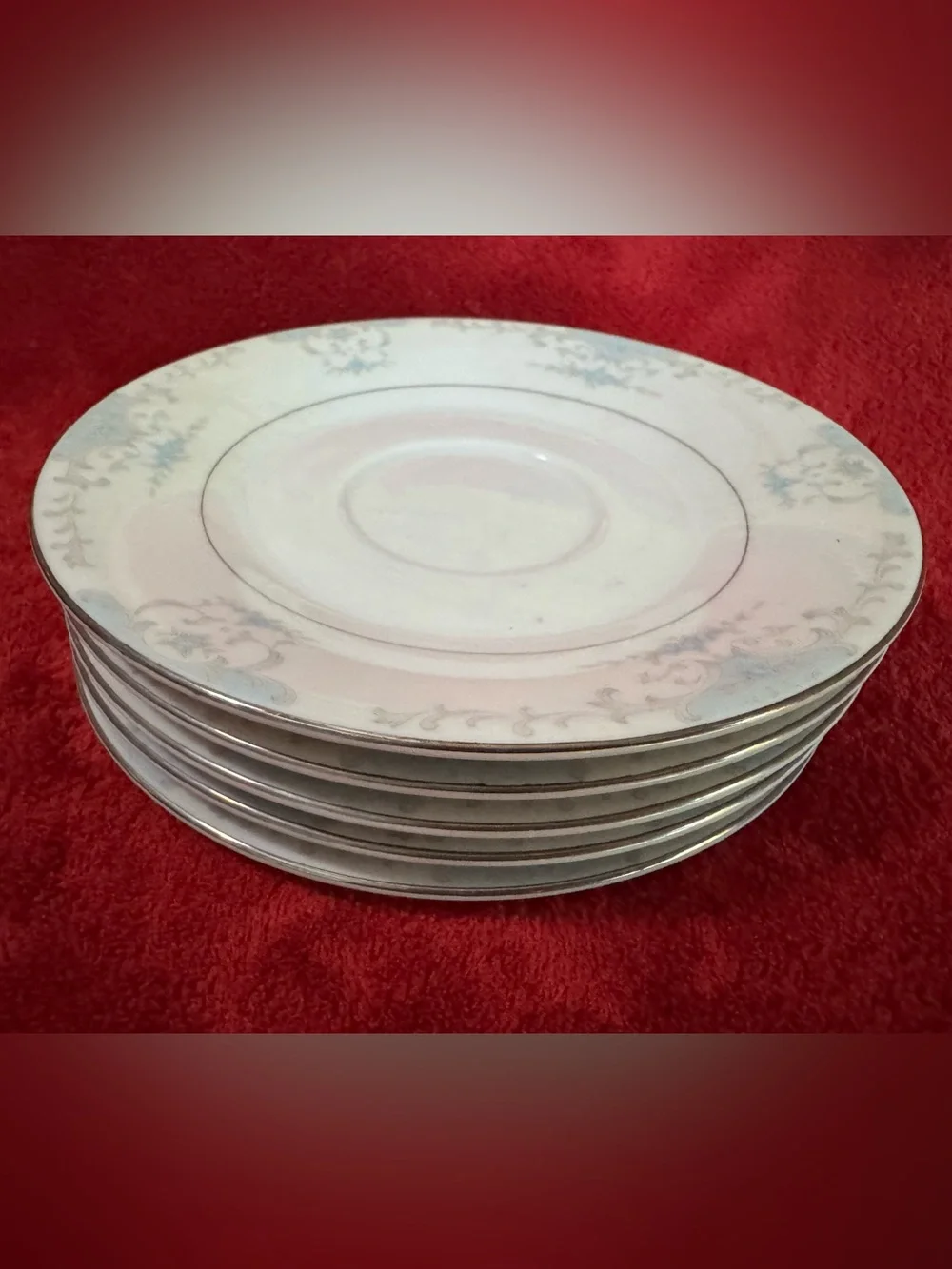 Fashion Royale Heirloom M-5915 Saucers Set of 5 Japan